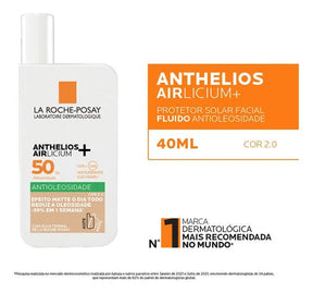 ANTHELIOS AIRLICIUM PROTETOR SOLAR ANTIOLIOSIDADE COR 2.0 FPS50 40g